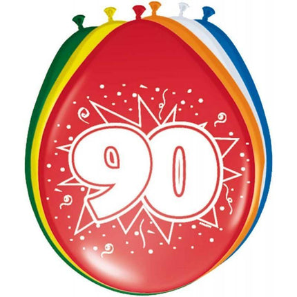 Balony 90 lat 30cm 8szt