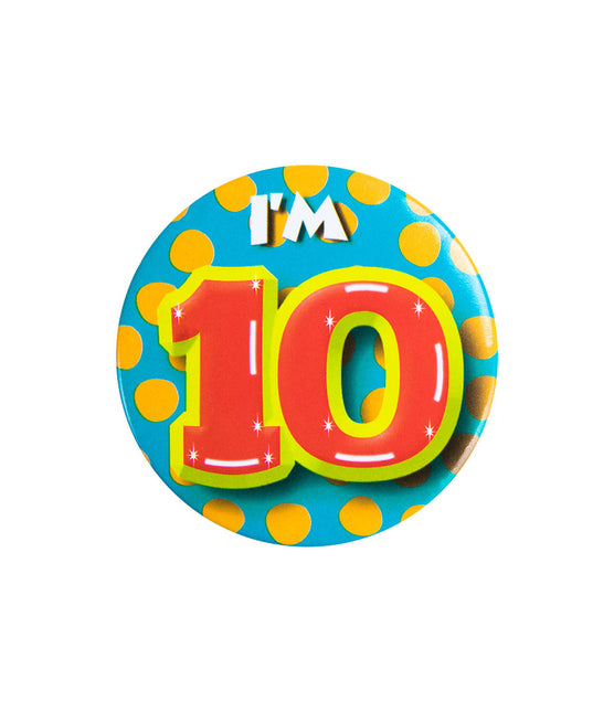 Jestem 10 Button 10 Years 5,5 cm