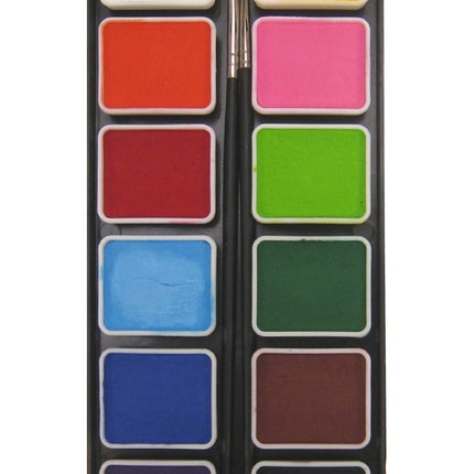 PXP Palette Regular Colours 12 X 6gr z 2 pędzlami Rozmiar 2