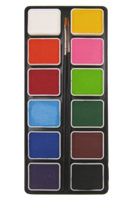 PXP Palette Regular Colours 12 X 6gr z 2 pędzlami Rozmiar 2