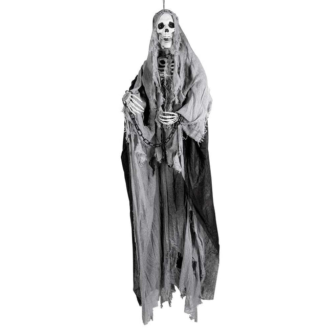 Szary szkielet na Halloween 180 cm