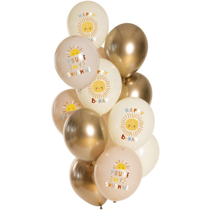 Balony urodzinowe Słońce 33cm 12szt