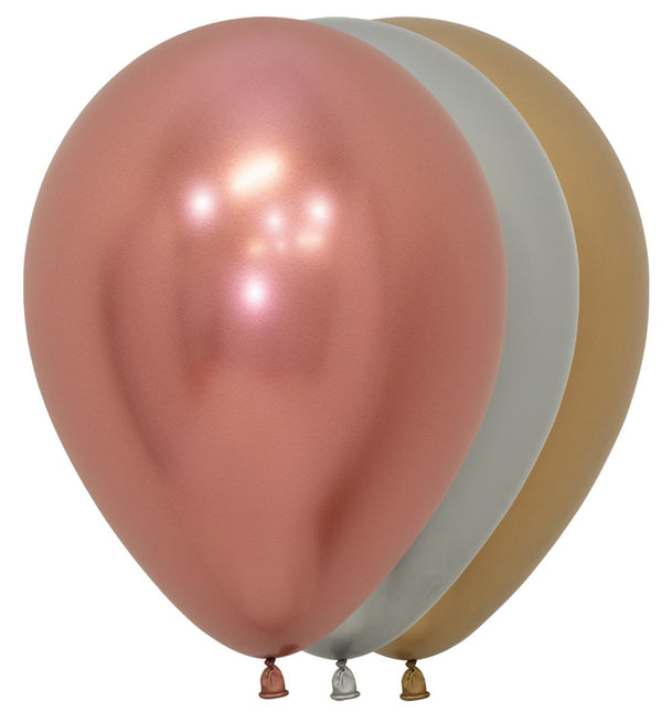 Balony Reflex Deluxe Mix 30cm 50szt