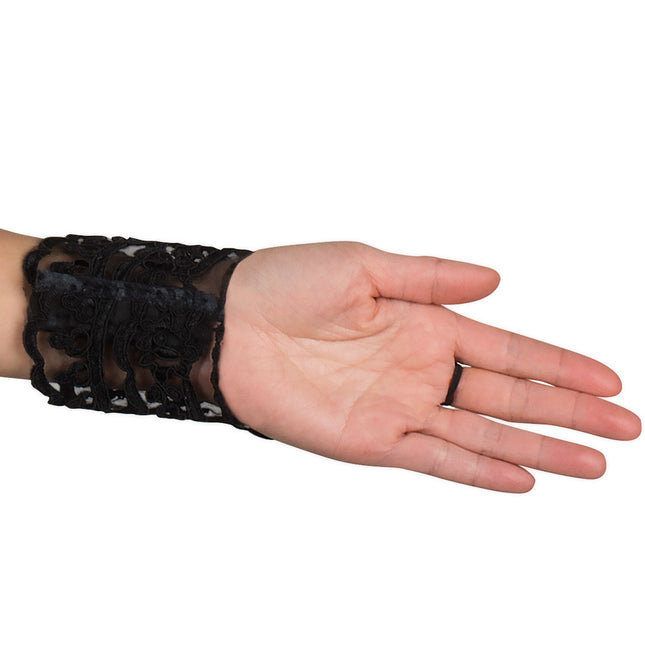 Koronkowe rękawiczki czarne