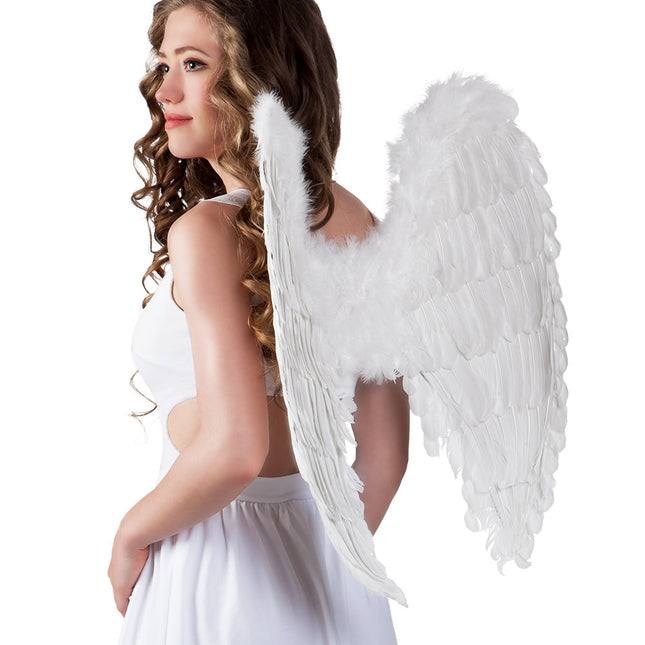 Skrzydła anioła białe 65 cm