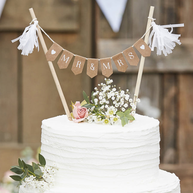 Topper na tort Mr & Mrs 18cm