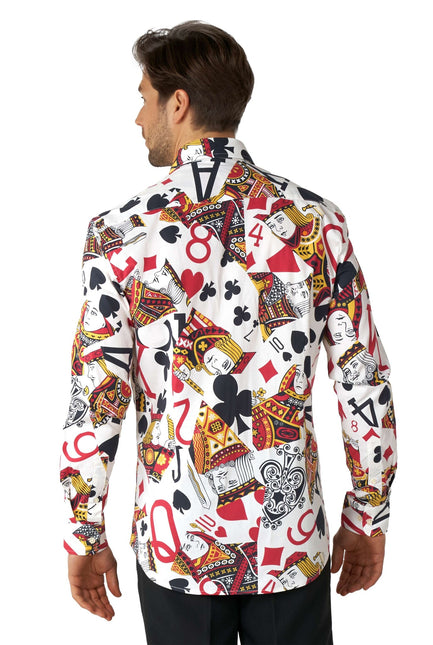 Casino Playing Cards Shirt Men OppoSuits