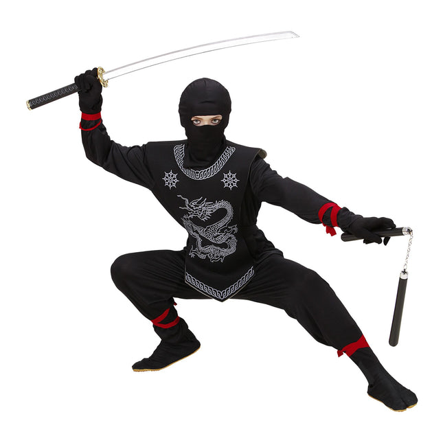 Ninja Suit Black White Boy