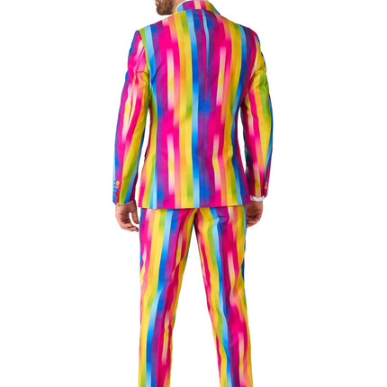 Garnitur męski w tęczowe paski OppoSuits