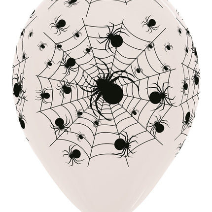 Balony Spiderweb Crystal Clear 30cm 25szt