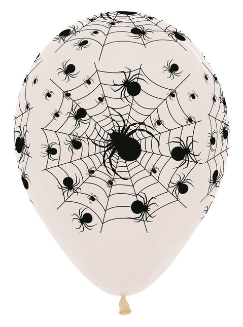 Balony Spiderweb Crystal Clear 30cm 25szt