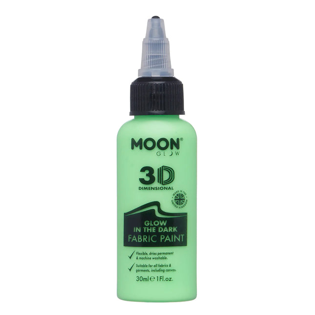 Zielona farba do tkanin Moon Glow Glow in the Dark 30ml