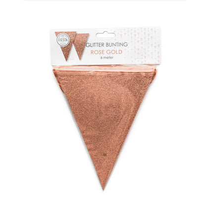 Rose Gold Flagline Glitter 6m