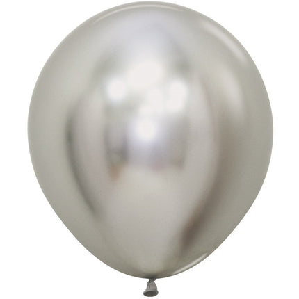 Balony Reflex Silver 45cm 6szt