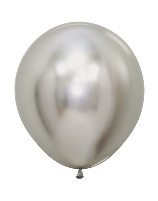 Balony Reflex Silver 45cm 6szt