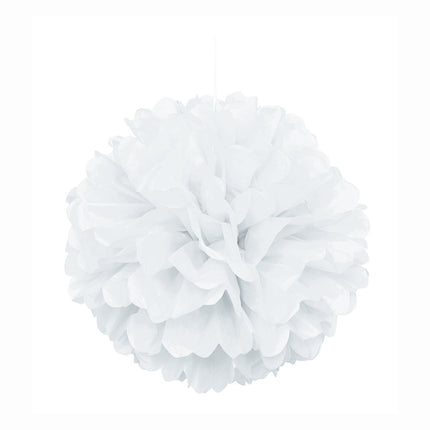 Pompon biały 40 cm