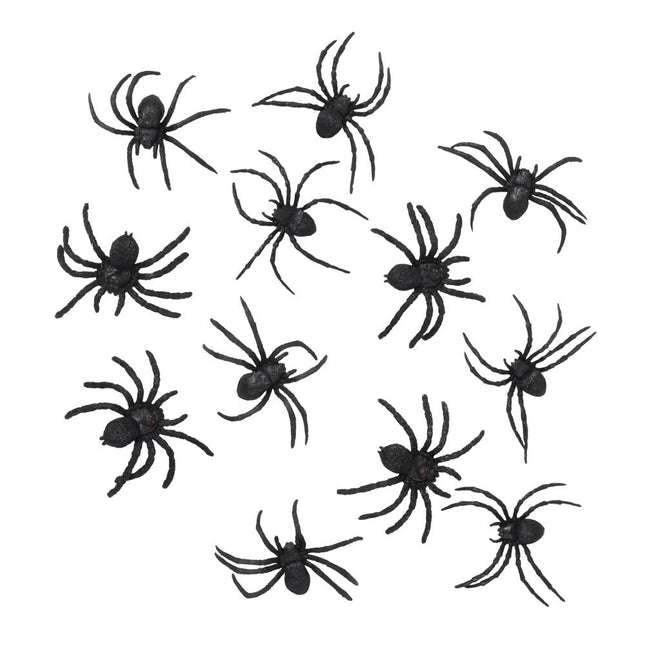 Sztuczne pająki 4cm 12szt