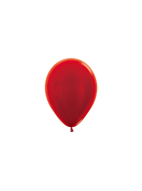 Balony Metallic Red 12cm 50szt