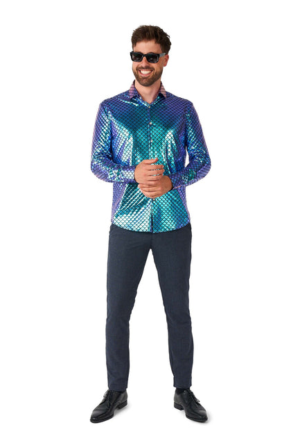 Mermaid Disco Shirt Men OppoSuits