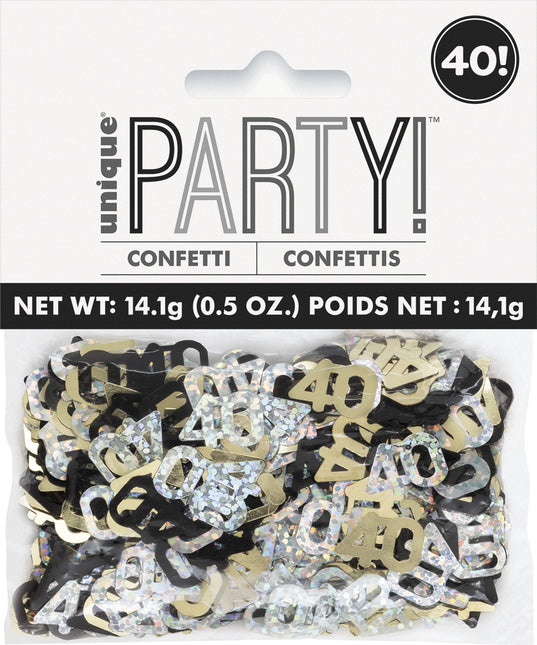 40 Years Confetti Bag 14gr