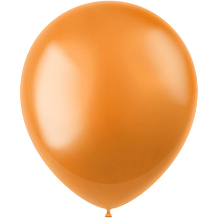 Balony pomarańczowe metalizowane 33cm 50szt