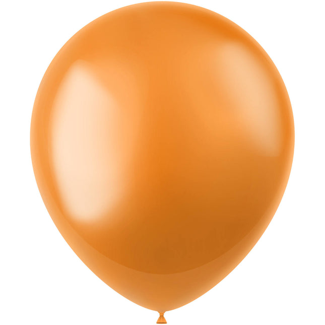 Balony pomarańczowe metalizowane 33cm 50szt