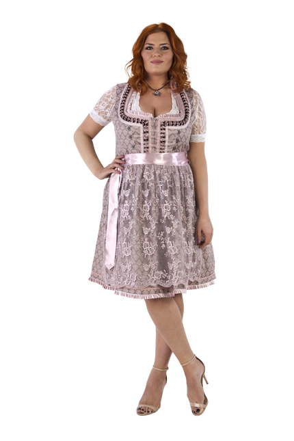 Różowa sukienka Dirndl Oktoberfest Women 2 części