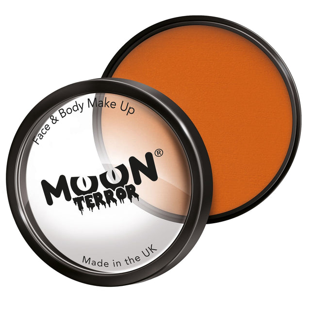 Moon Terror Halloween Pro Face Paint Cake Pots Pumpkin Orange 36g