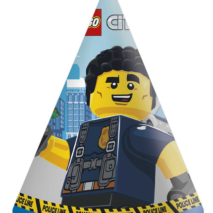 Czapki imprezowe Lego City 6 szt.