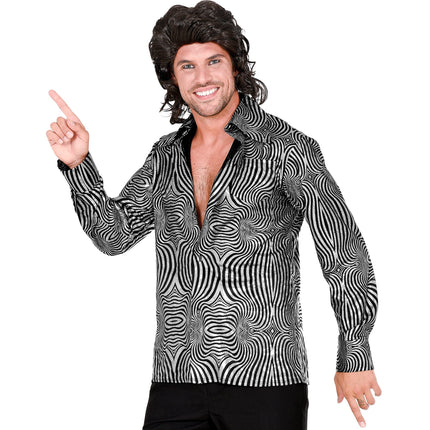 Bluza Disco 70S Black Silver Men