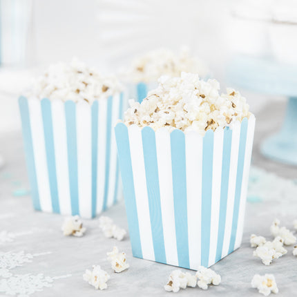 Miseczki na popcorn Blue Mix 12,5cm 6szt