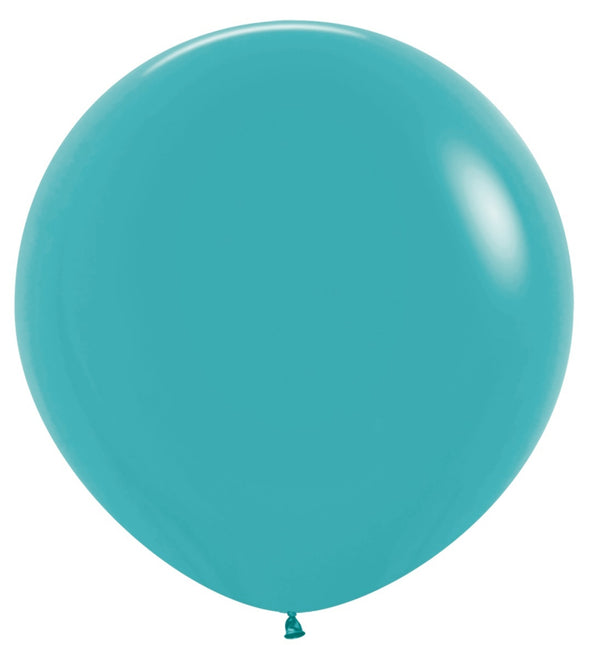 Balony Caribbean Blue 91cm 10szt