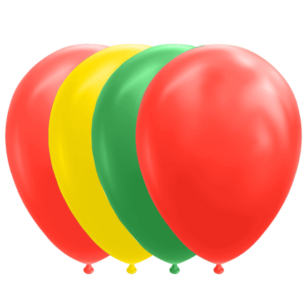 Balony czerwone zielone żółte 30cm 100szt