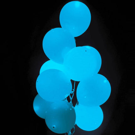 Balony LED jasnoniebieskie 30cm 5szt