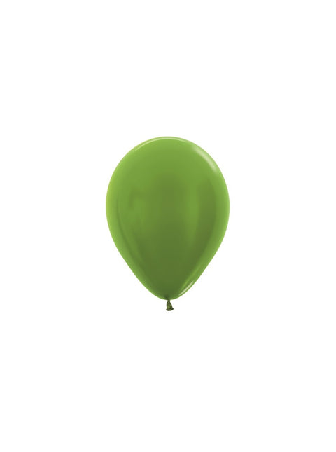 Balony Metallic Lime Green 12cm 50szt