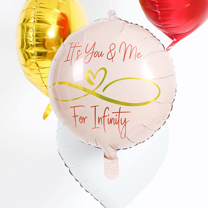 Balon helowy Infinity Love pusty 45 cm