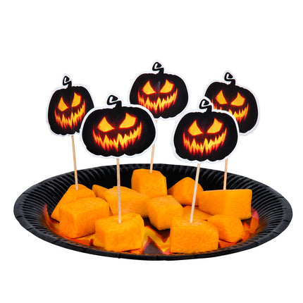 Kostki do koktajli na Halloween Creepy Pumpkin 12szt