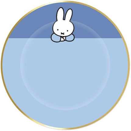 Talerze Miffy niebieskie 18cm 8szt.