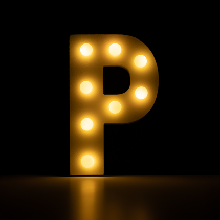 P Light Letter 16.5cm