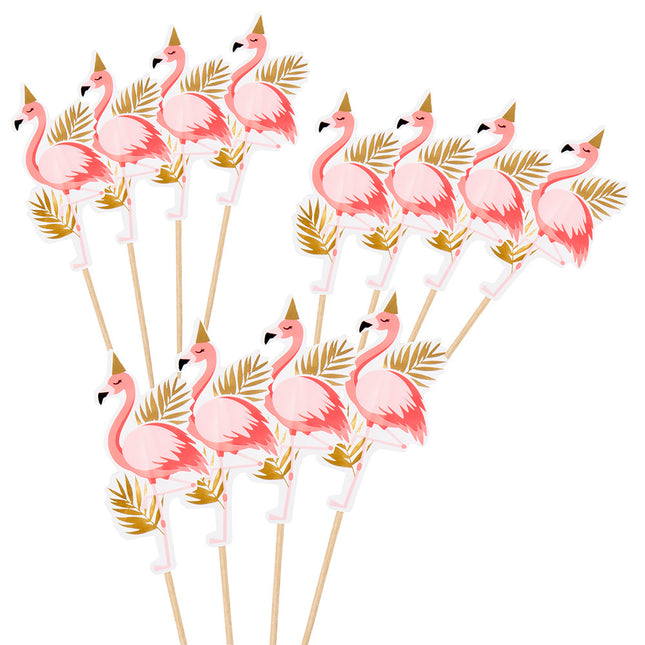 Patyczki koktajlowe Flamingo 13cm 12szt