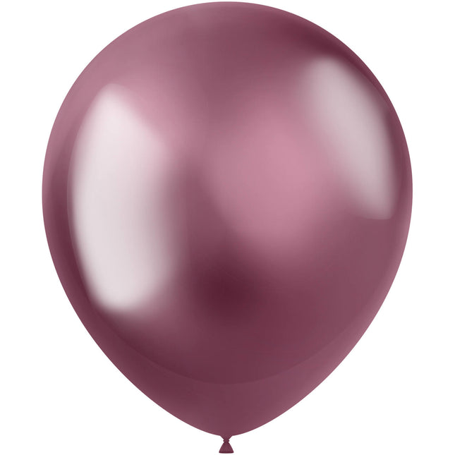 Balony różowe chrom 33cm 50szt