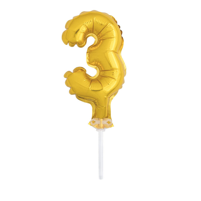 Topper na tort Balon foliowy Figurka 3 21cm