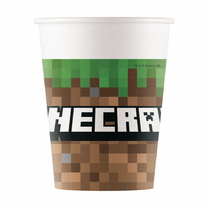 Kubki Minecraft 200ml 8szt