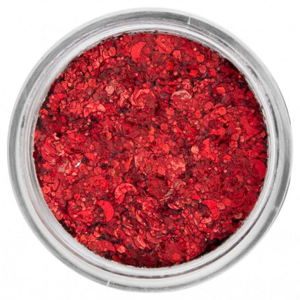 PXP Pressed Chunky Glitter Creme Coral Red 10ml