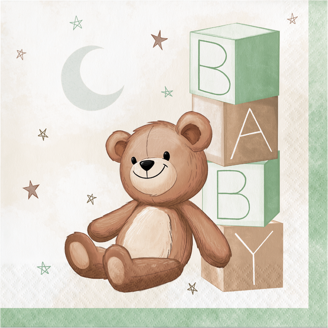 Serwetki Teddy Bear Baby 33cm 16szt