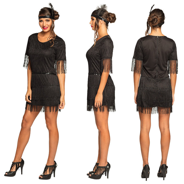 Charleston Dress Ladies Black