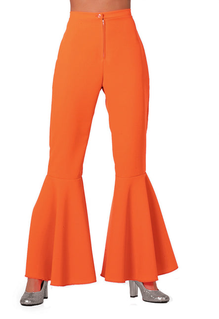 Spodnie hippie pomarańczowe damskie
