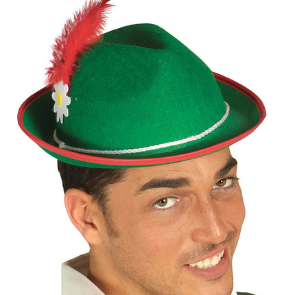 Oktoberfest Tiroler Hat Green