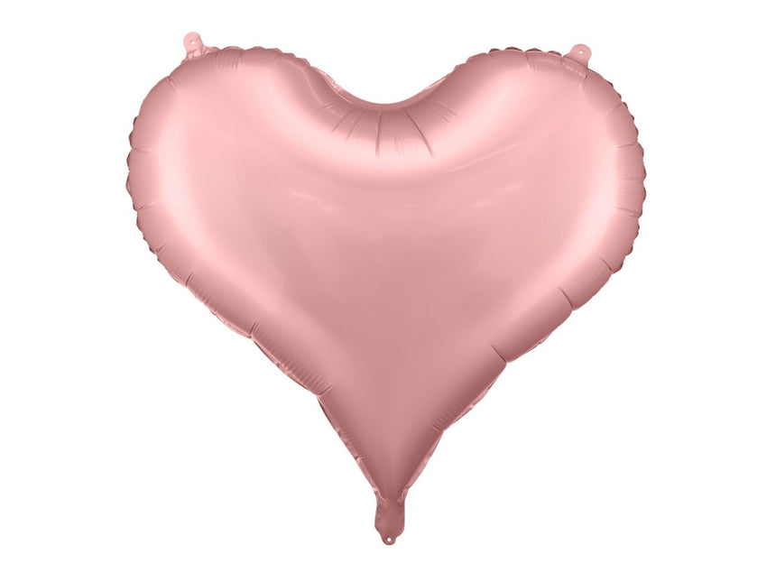 Foil balloon Heart, 75x64,5 cm, light pink - Partywinkel - 5904555005464