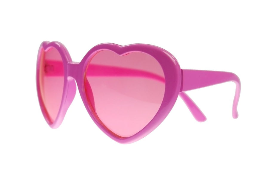 Glasses Hearts, pink - Partywinkel - 5901157437396